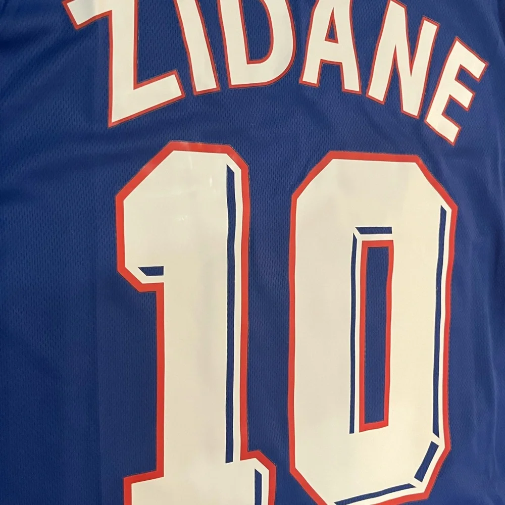 France 1998 World Cup Long Sleeve Home jersey - Zidane #10 US SIZE X-LARGE